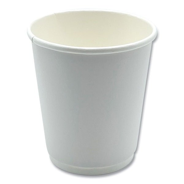 25-PACK OF Cup Paper Boardwalk BWKDW8HCUPPK 8 oz Double-Walled Disposable Paper Hot Cups - White (25 Count)