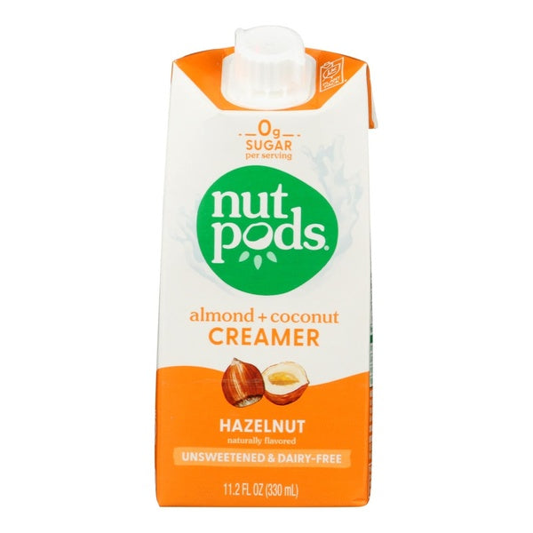 12-PACK OF Creamer Non-Dairy Hazelnut Unsweetened Nutpods 11.2 fz