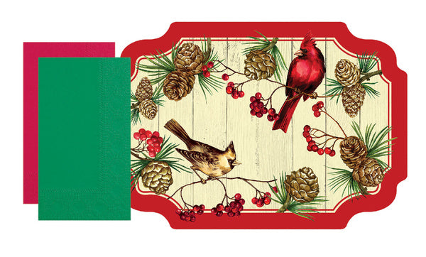 1-PACK OF PLACEMAT NAP COMBO WNTR CARDL