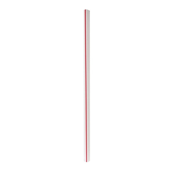 7200-PACK OF Straw Wrapped Boardwalk BWKGSTW775RW 7.75-Inch Wrapped Giant Polypropylene Straws - Red and White Striped, 7200 Count for Bars, Restaurants, and Events