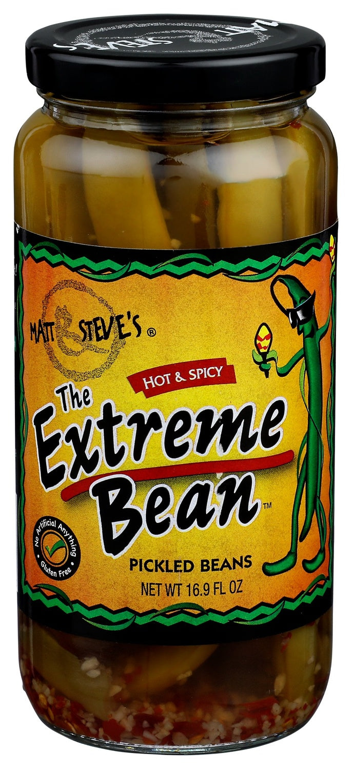 6-PACK OF BEAN GREEN PICKLED, HOT & SPICY