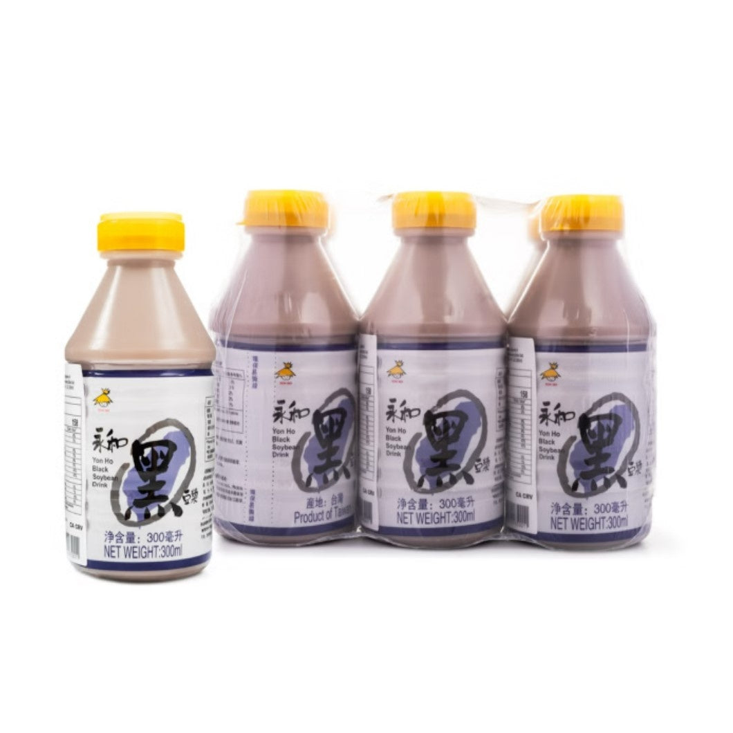4-PACK OF Milk Soy Yon Ho Black Soymilk 300ml