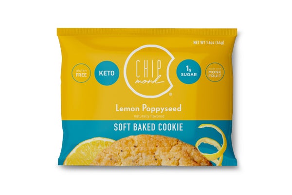 12-PACK OF Cookies, Lemon Poppyseed Keto ChipMonk Baking