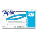 100-PACK OF Freezer Storage Ziploc 2-Gallon Double Zipper Freezer Bags - Clear, 100 Count - 13 in. x 15.5 in. - Durable 2.7 mil Thickness for Fresh Food Storage