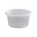 240-PACK OF Tripack Deli Pro 12 oz. Round Microwavable Food Storage Deli Container With Lid Combo Pack