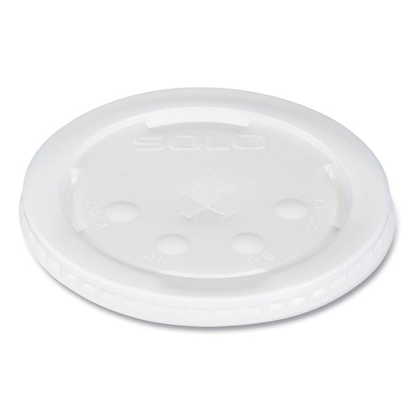 960-PACK OF Lid Dome SOLO L28BNR Translucent Polystyrene Cold Cup Lids - Perfect Fit for 28 oz Cups (960 Lids per Carton)