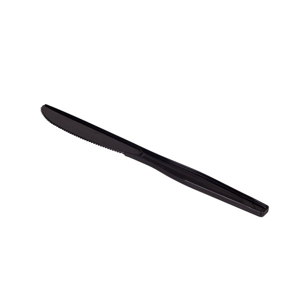1000-PACK OF Knife Plastic Karat 1,000 ct PS Plastic Medium-Heavy Weight Knives Bulk Box, Black