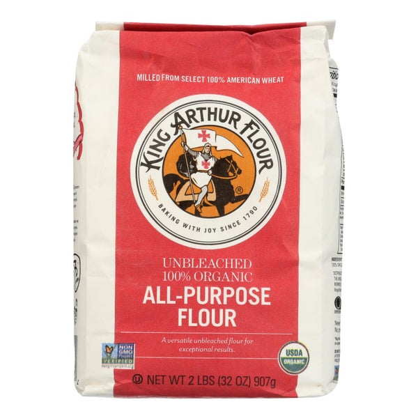 12-PACK OF Flour All Purpose Organic King Arthur (Baking Prod) 2 lb
