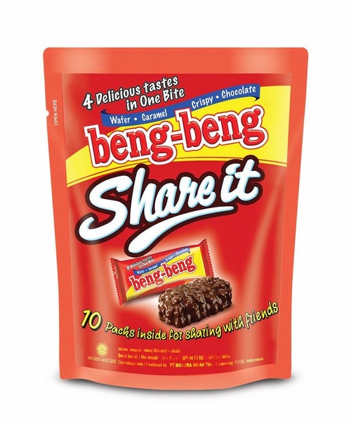 16-PACK OF Wafer Chocolate Share it Beng Beng, Takari International