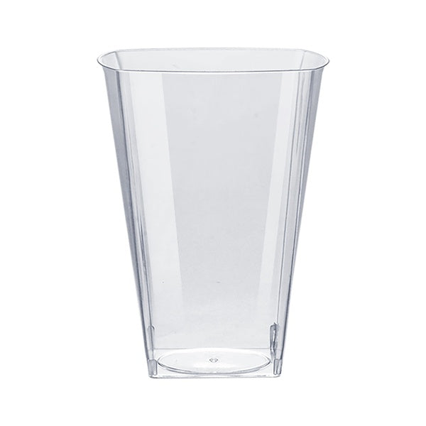 24-PACK OF Cup Disposable 10 oz Square Plastic