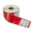 250 CT-PACK OF LABEL ROLL 1.5X6 SECURE IT RED