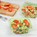 200-PACK OF Container Takeout Karat Earth 16oz PLA Hinged Deli Container, Green - 200 pcs