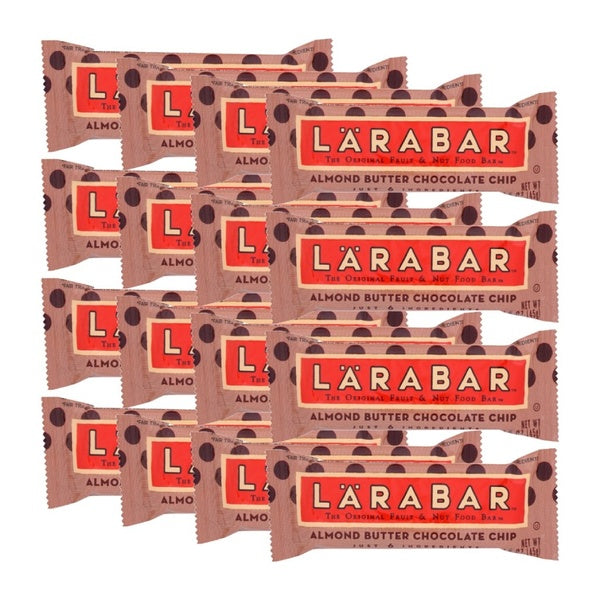 16-PACK OF Bar Nutritional Almond Butter Chocolate Chip Larabar 1.6 oz