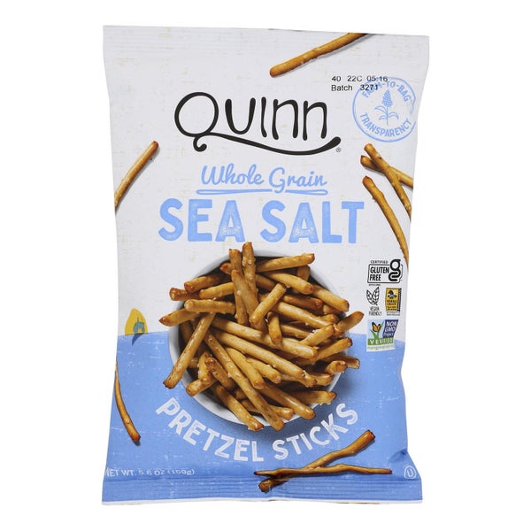 8-PACK OF Pretzel Stick Classic Sea Salt Quinn Snacks 5.6 oz