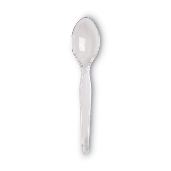 1000-PACK OF Cutlery Plastic Dixie TH017 Heavyweight Plastic Teaspoons - Crystal Clear, 1000 Count - Durable and Elegant Cutlery for Any Occasion