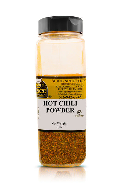 12-PACK OF Hot Chili Powder - 12 Pack of 1 lb. Containers
