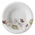 1000-PACK OF Bowl Paper Dixie Ultra Heavyweight Paper Bowls 12 oz - Pathways Design in Green and Burgundy (1000 Count) for Foodservice and Events