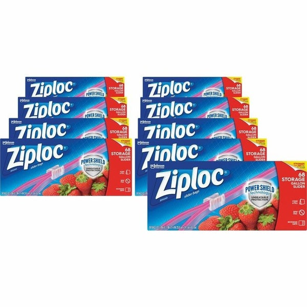 9-PACK OF BAG PLASTIC STORAGE SLIDER, LARGE - 612 BAGS