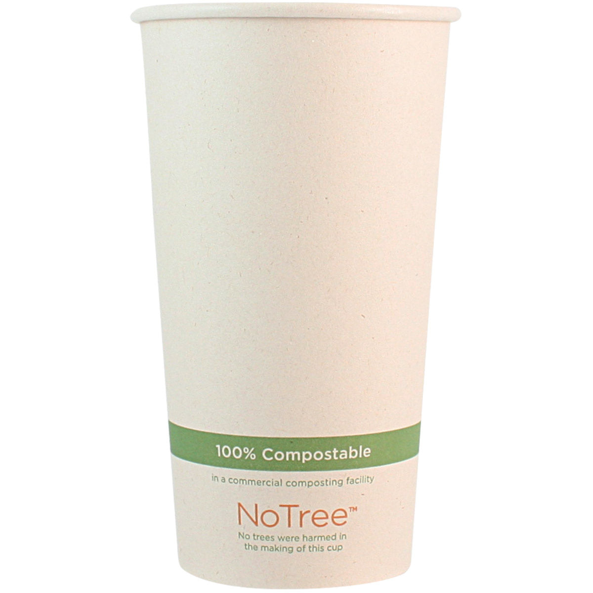 1000-PACK OF CUP HOT 20 oz World Centric Compostable NoTree Bamboo Paper Coffee Cups | 1000 count