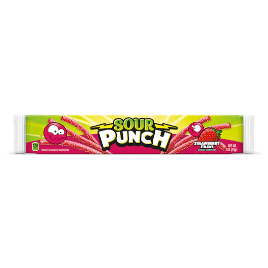 288-PACK OF Straws Tray Gummy Candy Sour Punch, 12 - 24 - 2 Oz