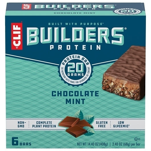 36-PACK OF Chocolate Mint Stacked Bar Builders, 6 - 6 - 2.4 Oz