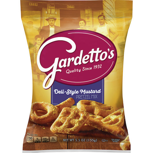 7-PACK OF Deli-Style Mustard Pretzel Snack Mix Gardetto'S, 7 - 5.5 Oz