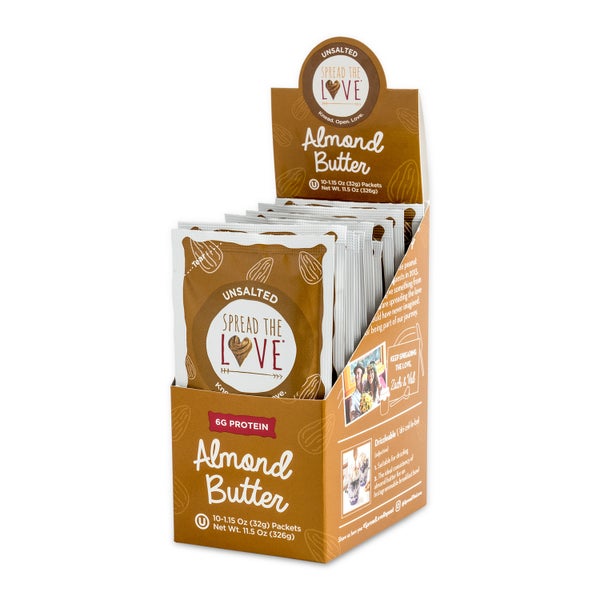 4-PACK OF Almond Butter Smooth, 1.15 oz SS Packet, 4 x 10 Count (K)