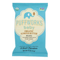 6-PACK OF Snack Puff Almond Butter Organic Puffworks .5 oz