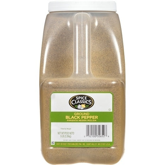 3-PACK OF Ground Black Pepper Spice Classics, 3 - 5 Lb
