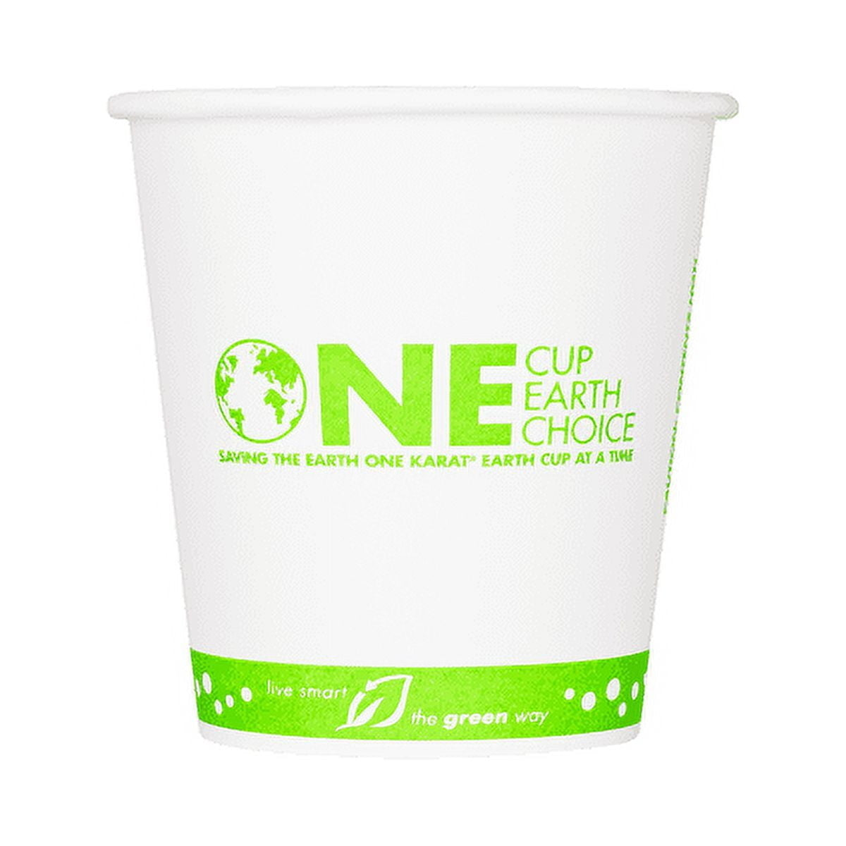 1000-PACK OF Cup Hot Karat Earth 10oz Eco-Friendly Paper Hot Cups (90mm), Generic Print - 1,000 pcs