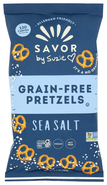 12-PACK OF SNACK PRETZEL SEA SALT 6.5 OUNCE - CASE OF 12