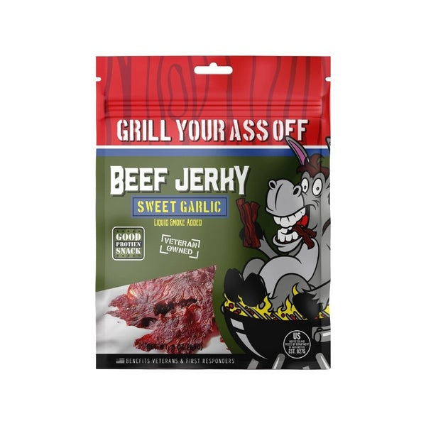 12-PACK OF Beef Jerky, Sweet Garlic, GYAO