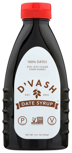 12-PACK OF Sweetener Liquid Date Nectar Organic Dvash Organics 14.1 oz