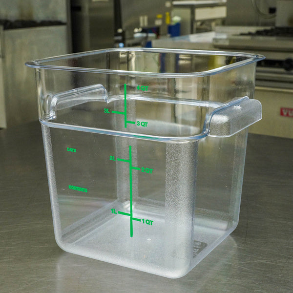 1 EA-PACK OF CONTAINER FOOD STOR SQUARE 4QT
