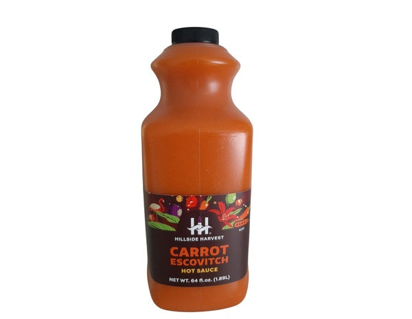 2-PACK OF Sauce Hot Carrot Escovitch - Bulk 1/2 Gallon -2ct.