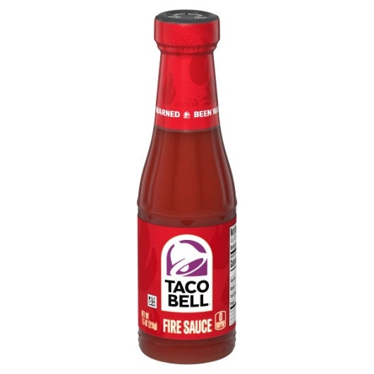 12-PACK OF Fire Sauce Hot Sauce Bottle Taco Bell Non-Proprietary, 12 - 7.5 Oz