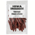 6-PACK OF Snack Sticks Teriyaki 12 oz, Iowa Smokehouse
