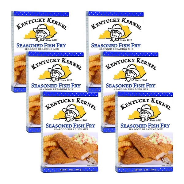 6-PACK OF Breading Mix Fish Fry Kentucky Kernal 9 oz