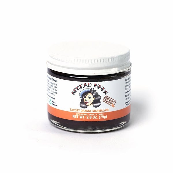 12-PACK OF Savory Orange Marmalade with Olives, Garlic + Thyme (gift jar), Spread-mmms,