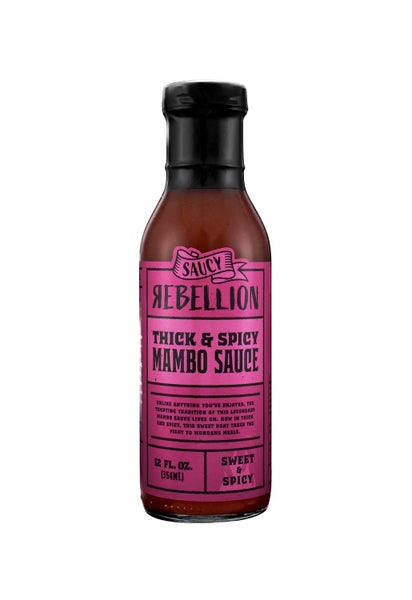 6-PACK OF Sauce Mambo Thick and Spicy, Saucy Rebellion