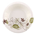 500-PACK OF Bowl Paper Dixie SXB12WS Pathways 12 oz Heavyweight Paper Bowls with Soak Proof Shield - Green and Burgundy (Pack of 4)