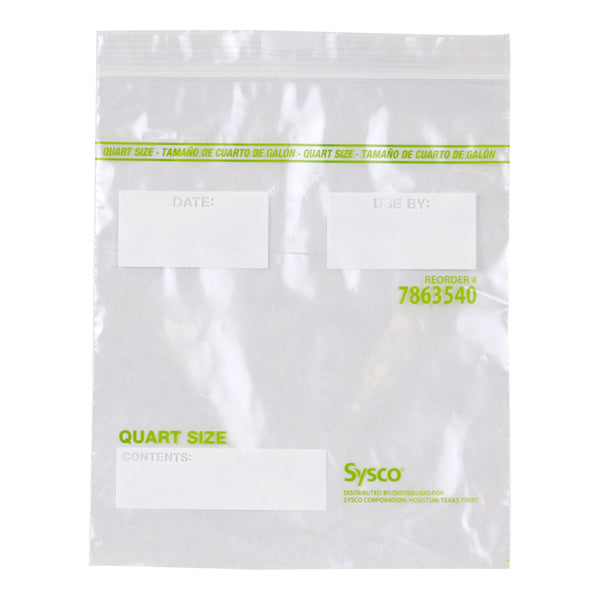 1-PACK OF BAG PLAS RECLOSE QRT 7X8 XXHVY
