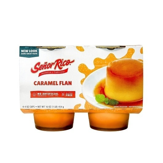 6-PACK OF Caramel Flan Senor Rico, 6 - 16 Oz