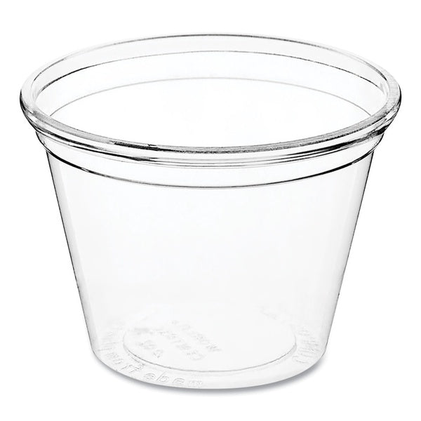 3000-PACK OF Cup Plad Eco-Friendly World Centric 1 oz PLA Plastic Cold Cups - Clear - 3000 Count