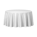 96-PACK OF Tablecover Plastic 84" White Round