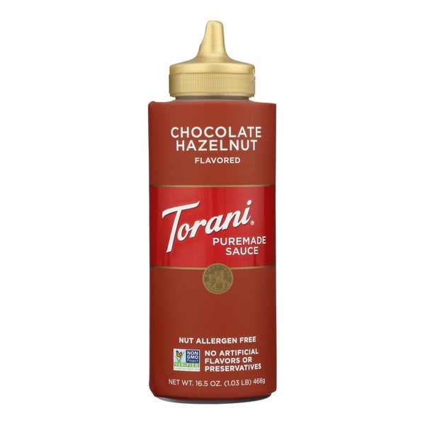 4-PACK OF Sauce Chocolate Hazelnut Torani 16.5 oz