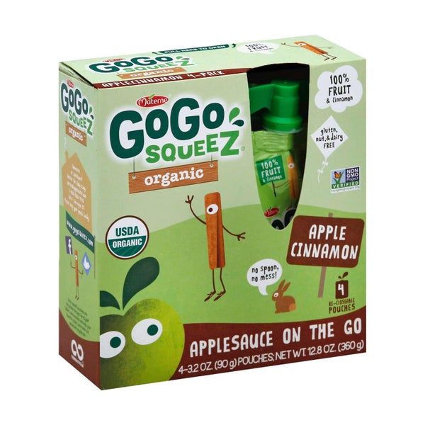 48-PACK OF APPLESAUCE CINNAMON SQUEEZ ORGANIC