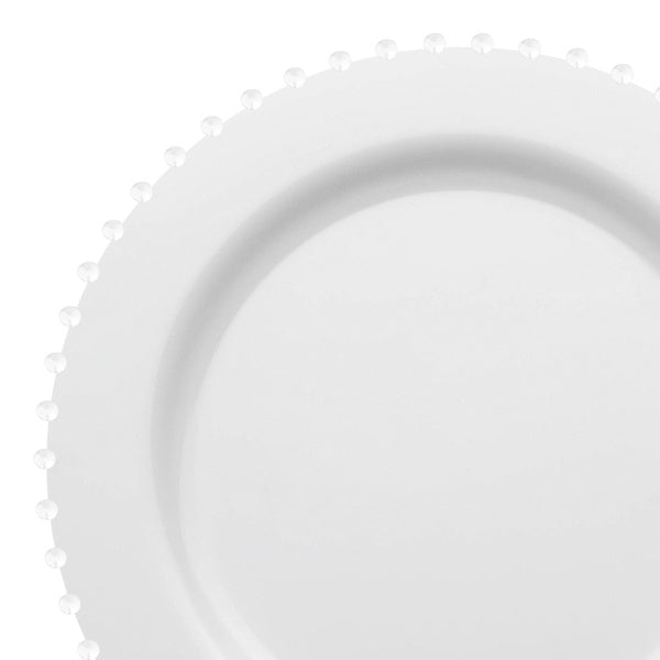 24-PACK OF Plate Salad 7" White Pearl Round