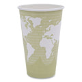 1000-PACK OF Cup Paper Eco-Products EP-BHC16-WA 16 oz World Art Renewable Compostable Hot Cups - 20 Count Carton for Sustainable Drinking