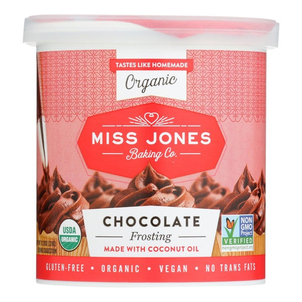 6-PACK OF Frosting Chocolate Miss Jones Baki 11.29 oz